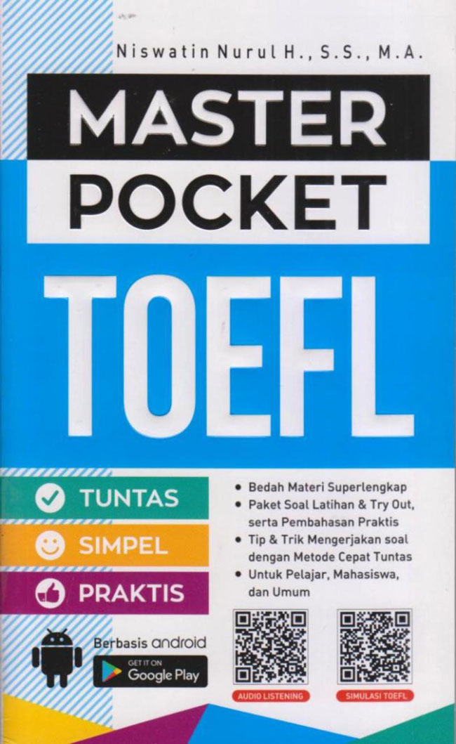 Master Pocket TOEFL / Niswatin Nurul Hidayat