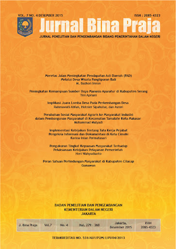 Jurnal Bina Praja :  Jurnal Penelitian dan Pengembangan Bidang Pemerintahan Dalam Negeri / Perpustakaan Soepardjo Roestam